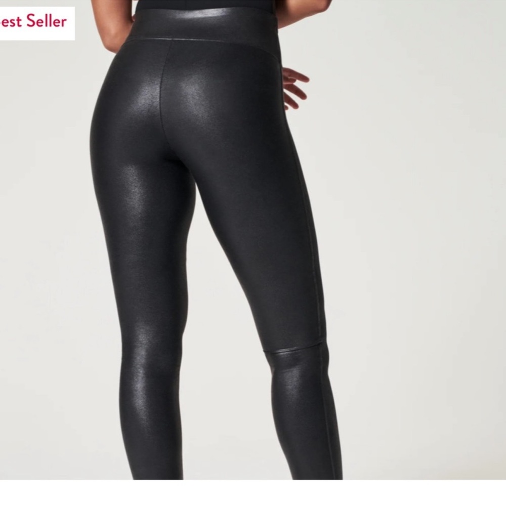 SPANX Shiny Black Leggings